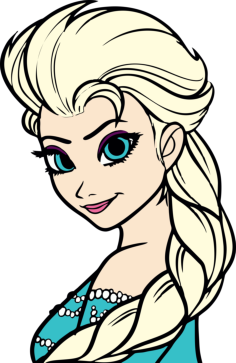 Frozen 5 Simple Line Art Svg, Free Vectors File